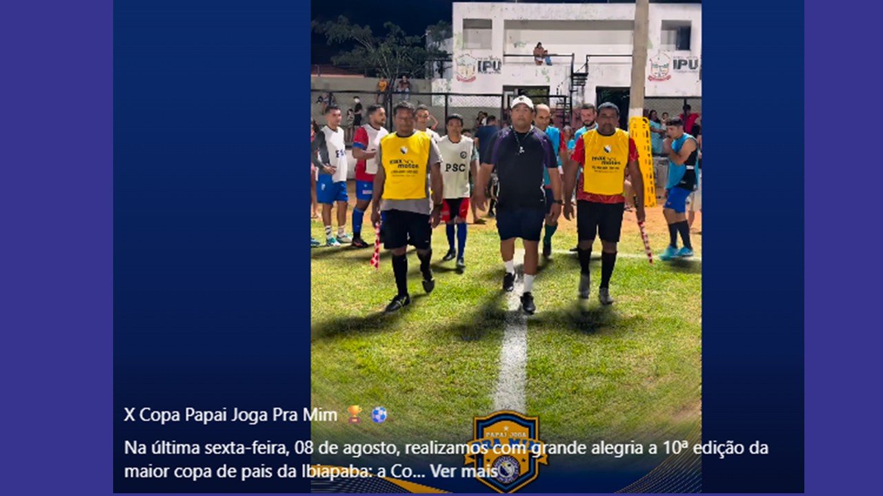 X Copa Papai Joga Pra Mim